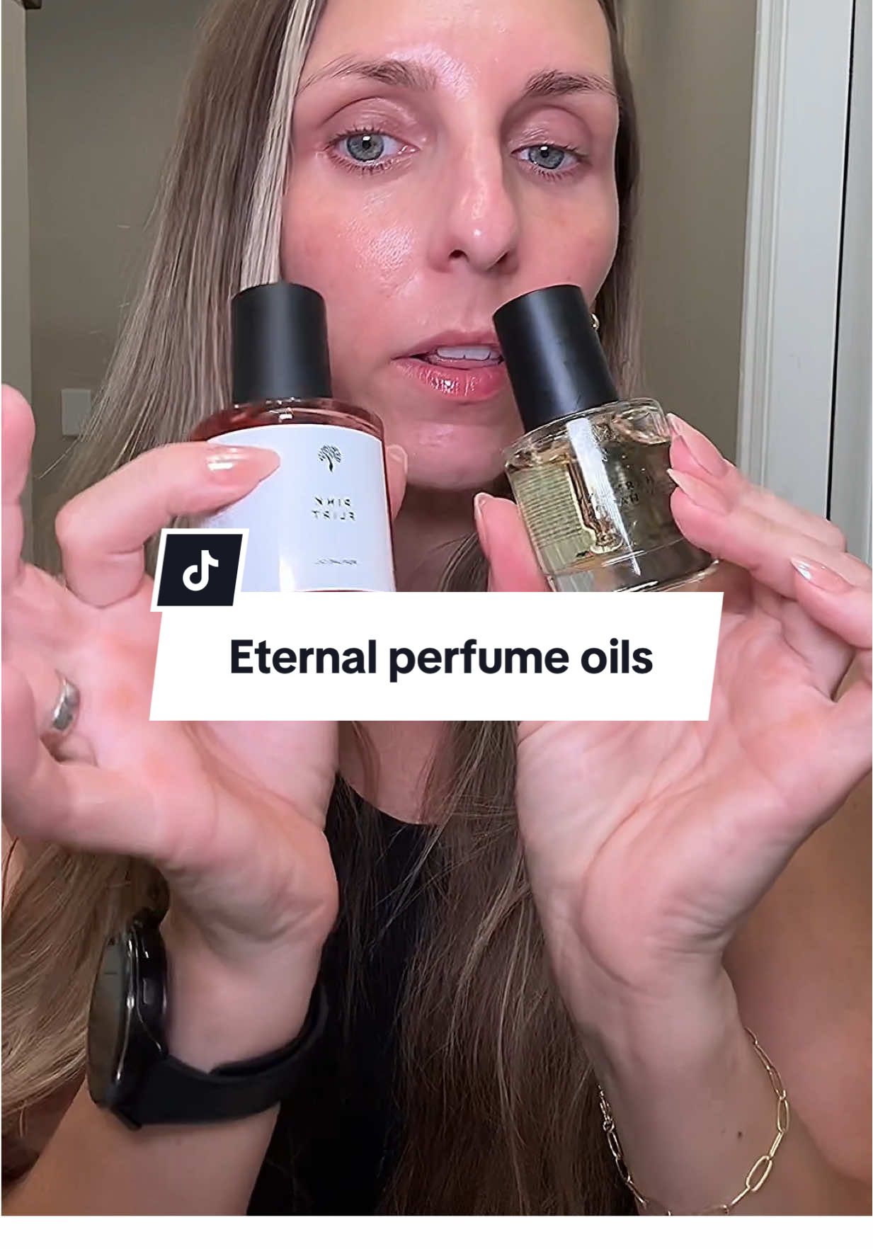 Harmony & Havoc completely stole the show in this bundle. It’s @Eternal Perfume Oils impression of Good Girl and I was instantly obsessed at first smell.  Pink flirt is their impression of Mauboussin à la Folie. #perfumeoil #eternalperfumeoils #designerperfume #perfumeforwomen #perfumetiktok 