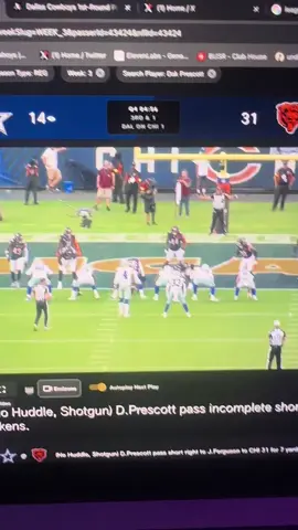 Dak & Schotty abandoned Javonte Williams & his 7.6 ypc….. not once, but TWICE on the 1 yard line.  Now they really abandoned him in the second quarter DESPITE getting twice the league average per tote.  Any offense having to abandon 7.6 ypc in general is an insane reality but that’s the reality the Cowboys currently live in.  But to also abandon it on the goalline is just malpractice in my opinion.  Identify & rep your “best 2-point play” or most ideal matchup on paper & wanna test it out through the air? Ok fine. You can sell me that.  But don’t sell me throwing it twice.  Deeper context on this topic on YouTube @thelandoshow titled: “Dak & Schotty abandoned Javonte Williams”  #Cowboys #Bears #Coach #DefensiveCoordinator