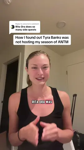 Replying to @unicorns  side note: Rita is amazing and the sweetest most down to earth person ❤️ but yes… extremely random haha! #antm #americasnexttopmodel #tyrabanks #ritaora 