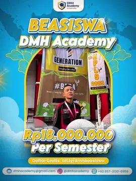 DMH Academy: 🎓 Kesempatan Emas: Beasiswa Hingga Rp18 Juta/Semester Tanpa Syarat IPK atau Prestasi! Tahun 2025, DMH Academy kembali menghadirkan Program Beasiswa Pendidikan dengan total bantuan hingga Rp18.000.000 per semester! 🌟 📚 Terbuka untuk semua jenjang pendidikan mulai dari SMP, SMA, Perguruan Tinggi, hingga masyarakat umum tanpa batasan usia. 🎁 Fasilitas tambahan: - Sertifikat Penerimaan Beasiswa - Kelas pengembangan minat, bakat, dan karier - Peluang magang eksklusif di DMH Academy 🗓 Batas pendaftaran: 31 Oktober 2025 🔗 Formulir pendaftaran: bit.ly/dmhbeasiswa 📘 Panduan lengkap: bit.ly/Guidbookbeasiswadmh ⚠️ Kuota terbatas dapat ditutup sewaktu-waktu apabila sudah penuh. 📌 Syarat Umum Pendaftaran: - Tanpa syarat nilai akademik/IPK atau prestasi tertentu - Terbuka untuk semua usia dan domisili - Boleh diikuti oleh penerima beasiswa lainnya 🔒 Waspada penipuan yang mengatasnamakan DMH Academy. Pastikan mendaftar hanya melalui link & kontak resmi: 📞 WhatsApp: +62 857-3 @DMH Academy #CapCut #dmhacademy #dmhacademyscholarship #beasiswadmhacademy2025 #beasiswa
