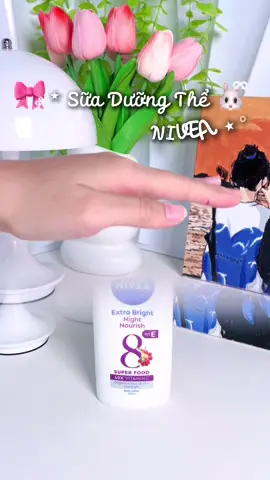 Sữa Dưỡng Thể Nivea Dưỡng Ẩm Trắng Da Ban Đêm #nivea #duongthetrangda #xuhuong #reveiw #viral 
