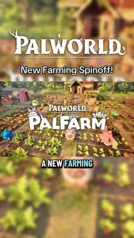 PalWorld just announced a new spinoff game PalFarm, an Animal Crossing / Stardew Valley mashup with Pals and it looks pretty cool! #palworld #palfarm #cozygames #gaming 