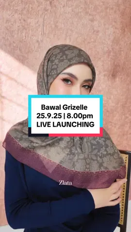 Meet Zlata from Grizelle collection | 25.9.25 at 8pm ! #bawalprinted #bawalcottonvoile #bawalwanginosyatumalaysia #bawalviral2025 #bawalcotton 