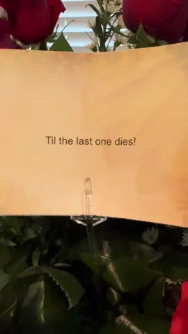 Thank you to my husband for the beautiful roses! 🌹 til the last one dies, baby! @Gadston Moore🦉♾️ 