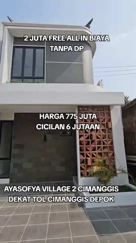 Ini lah proyek lanjutan kami setelah sukses membangun 20 rumah sebelumnya di Depok,.. Paradice Land now proudly presents AYASOFYA VILLAGE 2 Rumah Gaya BALI-INDUSTRIALIS dengan Konsep TROPICAL GARDEN  Lokasi di Jl. Tapos, dekat Tol Cimanggis,  Kota Depok Rumah Model tipe 65 ini Memiliki Konsep Healthy Building Design : High Air-Circulation Massive Open Space Good Cross Ventilation Natural Lighting Seperti biasa, Kami menawarkan konsep rumah yg menjawab segala kebutuhan para penghuni, seperti: Rumah Kokoh dengan Bata Merah Konsep Eco-Living dengan penggunaan  Biopori di masing2 rumah Memiliki Sirkulasi Udara dan Pencahayaan yg Baik untuk tiap Area Ruangan Tersedia laundry room  Lokasinya pun lebih SUPER STRATEGIS alasannya: Lokasi Eksklusif Keamanan One-Gate System   5 menit ke Pintu Tol Cimanggis 5 menit ke Stasiun LRT Podomoro Golf View 5 menit ke Podomoro Golf View dan Cimanggis Golf Estate 5 menit ke RSUD ASA Depok 15 menit ke Stasiun Commuter Line Cibinong 15 menit ke Jalan Raya Bogor Dikelilingi banyak sekolah: SD, SMP, SMA/SMK Dikelilingi banyak Indomaret dan Alfamart Caranya pun mudah, Skema Pembayarannya: Cash Keras (30 hari) Cash Bertahap KPR Bank Syariah Bisa DP 0 % , Yang penting  gaji dan cicilan masuk rasio UNIT SANGAT TERBATAS!! hanya ada 20 unit dmana penduduk Depok ada 2,5 juta jiwa 😁 Oh iya..  Mau tau juga PROMO nya apa??  Segera hubungi kami untuk mendapatkan info selengkapnya  Minat, survey dan pembelian berkualitas, Hubungi Mas Novianto (WA. 085770045511) #fyppppppppppppppppppppppp #rumahdpnolpersen #rumahtanpadp #rumahdpnolpersen #rumah700jutaan 