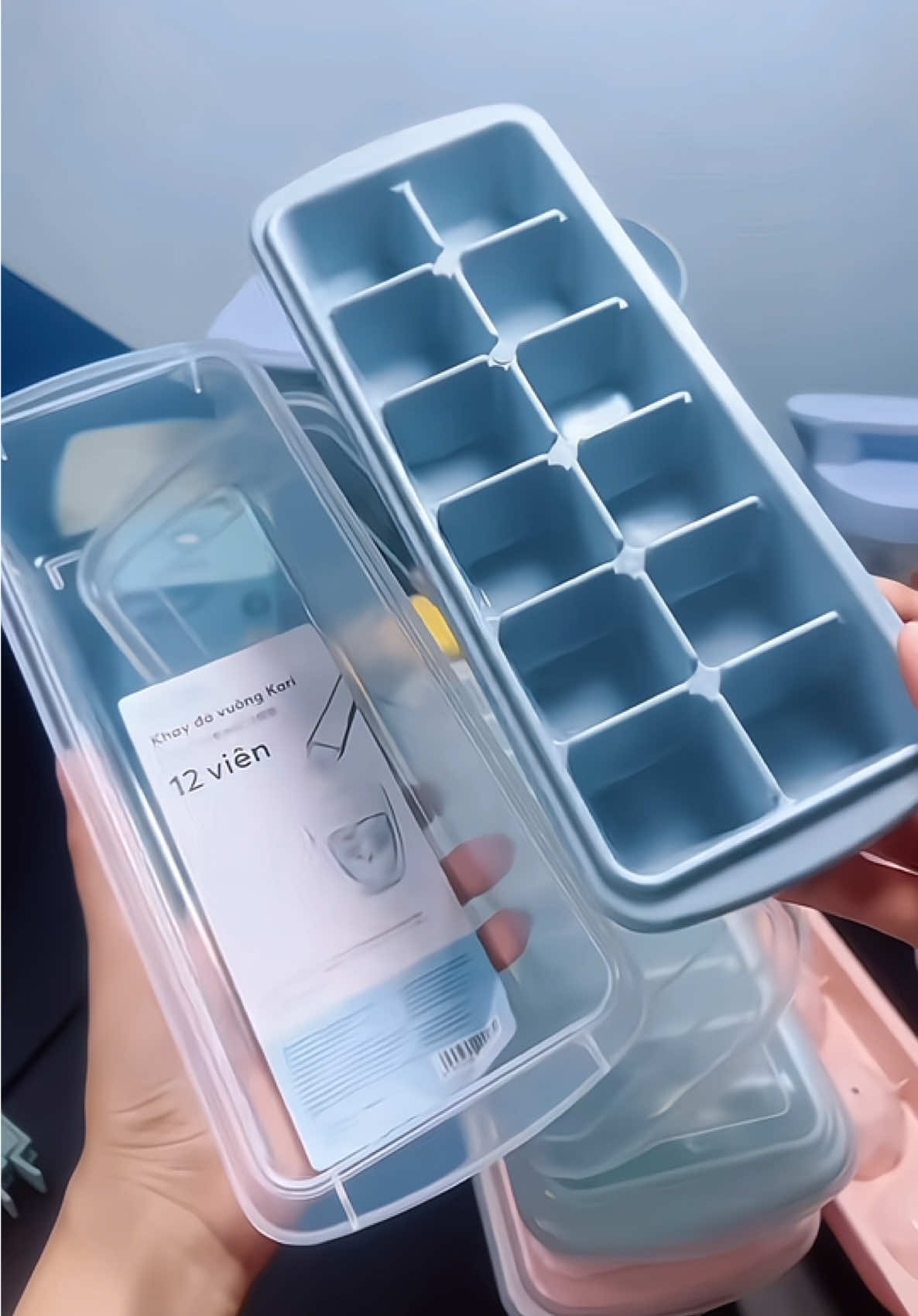 Combo 5 Khay Đá Inochi Chống Dính Kèm Hộp Tiện Lợi Chất Liệu An Toàn Dễ Dàng Lấy Đá #xuhuongtiktok #lenxuhuong #tiktok #hottrend #xuhuong 