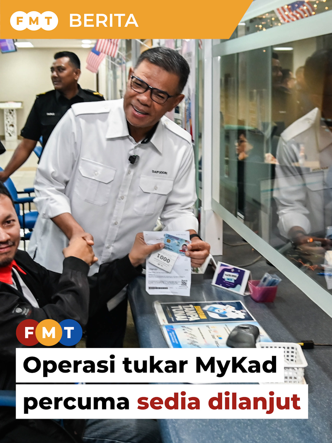 JPN sedia lanjut operasi tukar MyKad percuma #BeritaFMT #SaifuddinNasutionIsmail #MyKad #JPN #fyp #BeritaDiTiktok #TrendingNewsMalaysia #BeritaTerkini