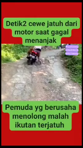 Lah yang laki-laki kenapa ikutan jatuh??😁😁  #sorotan #semuaorang #fyp #sandirosadi 