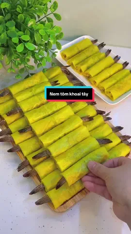 Gói một mẻ nem tôm khoai tây mời 2 mâm khách qua nhà chơi #nhaquynhdam #ancungtiktok 