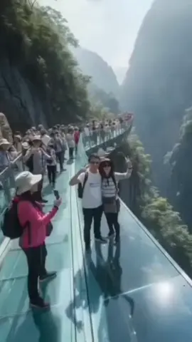 #JembatanKaca #SimulasiBencana #Runtuh #BencanaAlam #Viral 