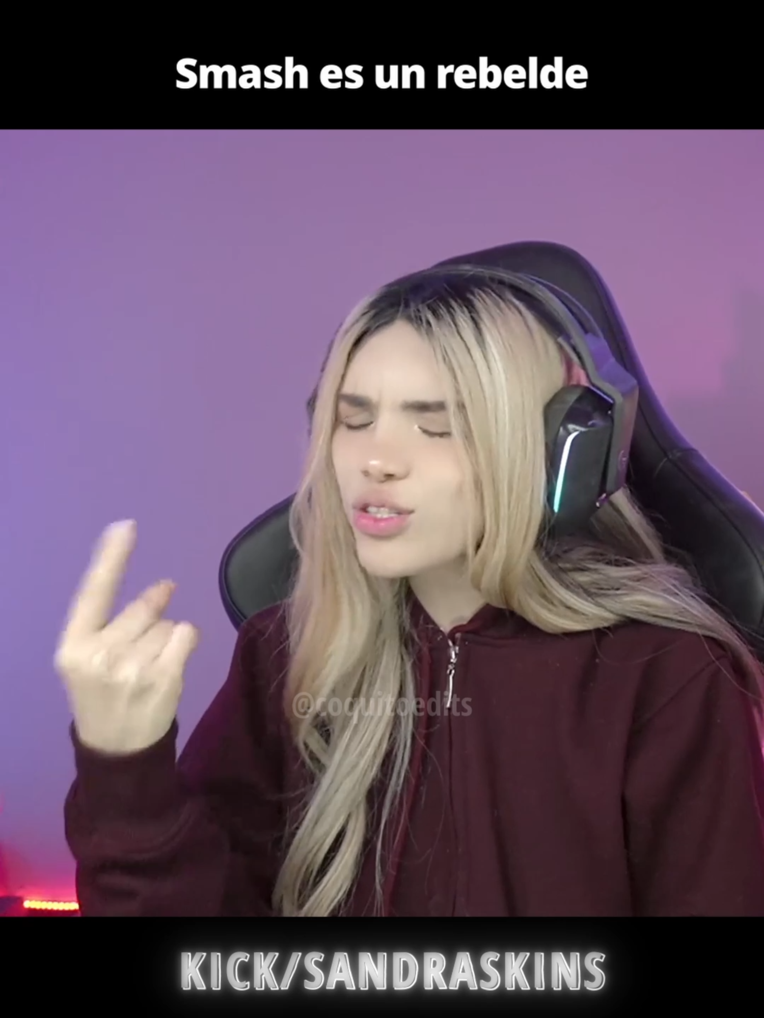 Sandraskins : Smash es un rebelde 😼​ #sandraskins #smashdota #kick #perú🇵🇪 #streamer #clips #sandraskinsclips #dota2 #paratii