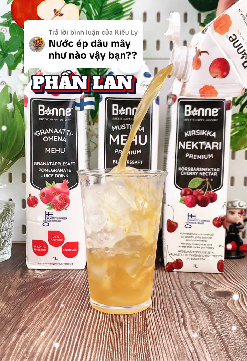 Trả lời @Kiều Ly Nước ép dâu mây nhập khẩu từ Phần Lan 🇫🇮🇫🇮🇫🇮 #nuocep #nuoceptraicay #bonne #juice #nuocepbonne 