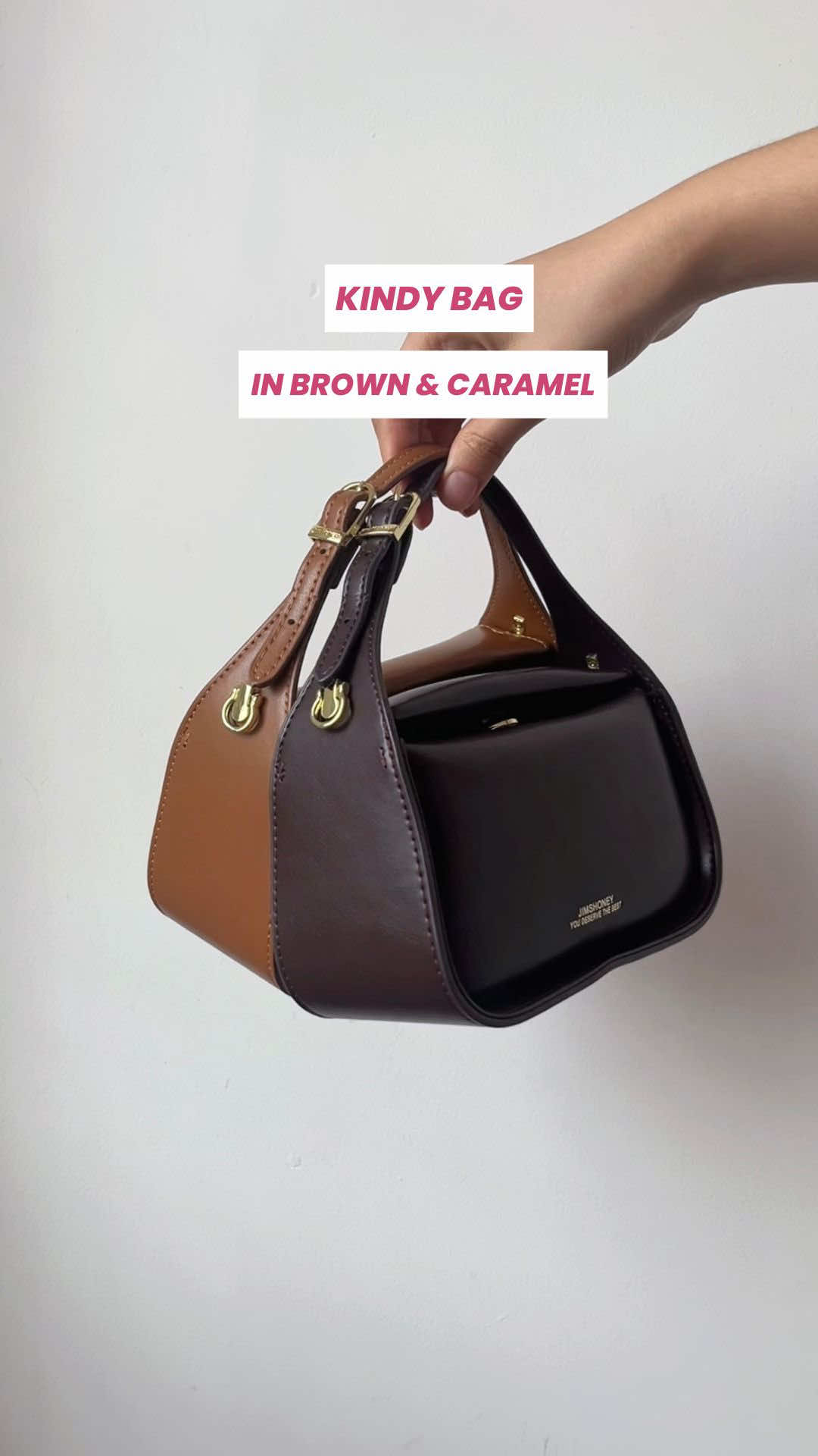 Kindy Bag in brown & caramel🍫🍂 #JimsHoney #WIBGAJIAN #PromoGuncang99 #GajianSale #taswanita 