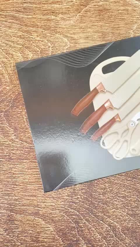 Pero Vicente Knife Set of 6 with Cutting Board - Pisau Isi 6 dengan Talenan 