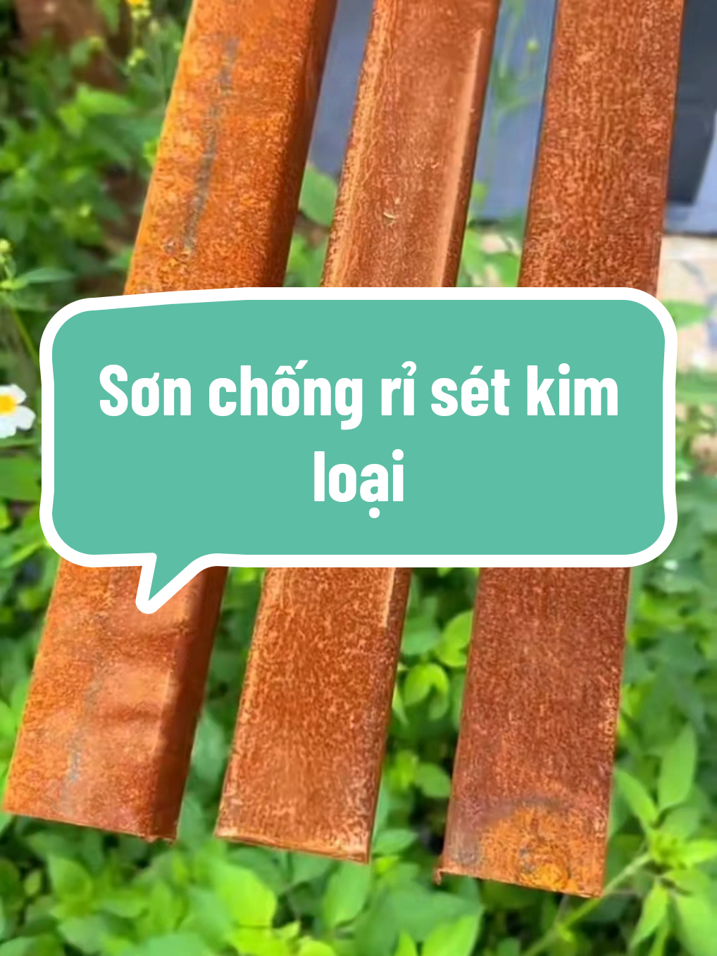 Sơn chống rỉ sét kim loại, như cổng, hàng rào sắt, lan can tiện ích #giadunggiadinh #sonchongriset #sonchongtham 