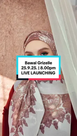 Meet Rusha Grizelle 😘 Launching 25.9.25 | 8pm on LIVE ! #bawalprinted #bawalcottonvoile #bawalwanginosyatumalaysia #bawalviral2025 #bawalcotton 