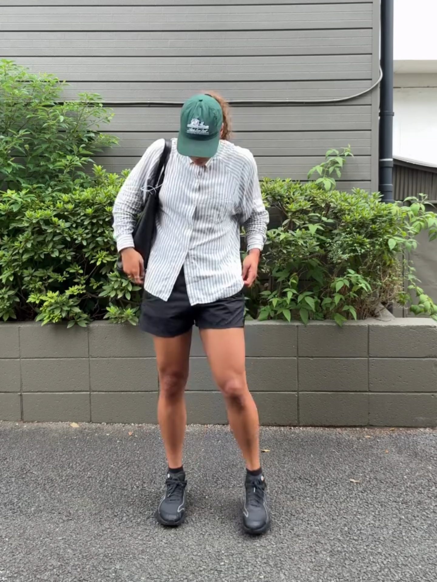 throwing a fit in Tokyo. hard to come to Japan and not be inspired by the streetwear fashion—where casual clothing meets sportswear. oversized silhouettes, comfort forward, elements of personality throughout the fit, & function above all else because the steps are being clocked out here in 80% humidity. #japan #tokyo #ootd #fitcheck#streetwear