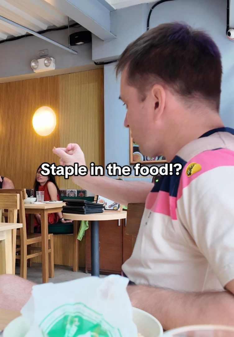 Just a reminder to always check your food. I almost bit inyo a staple today!! 😶 #foodsafety #fyp #healthhazard #foodsafetyfirst 