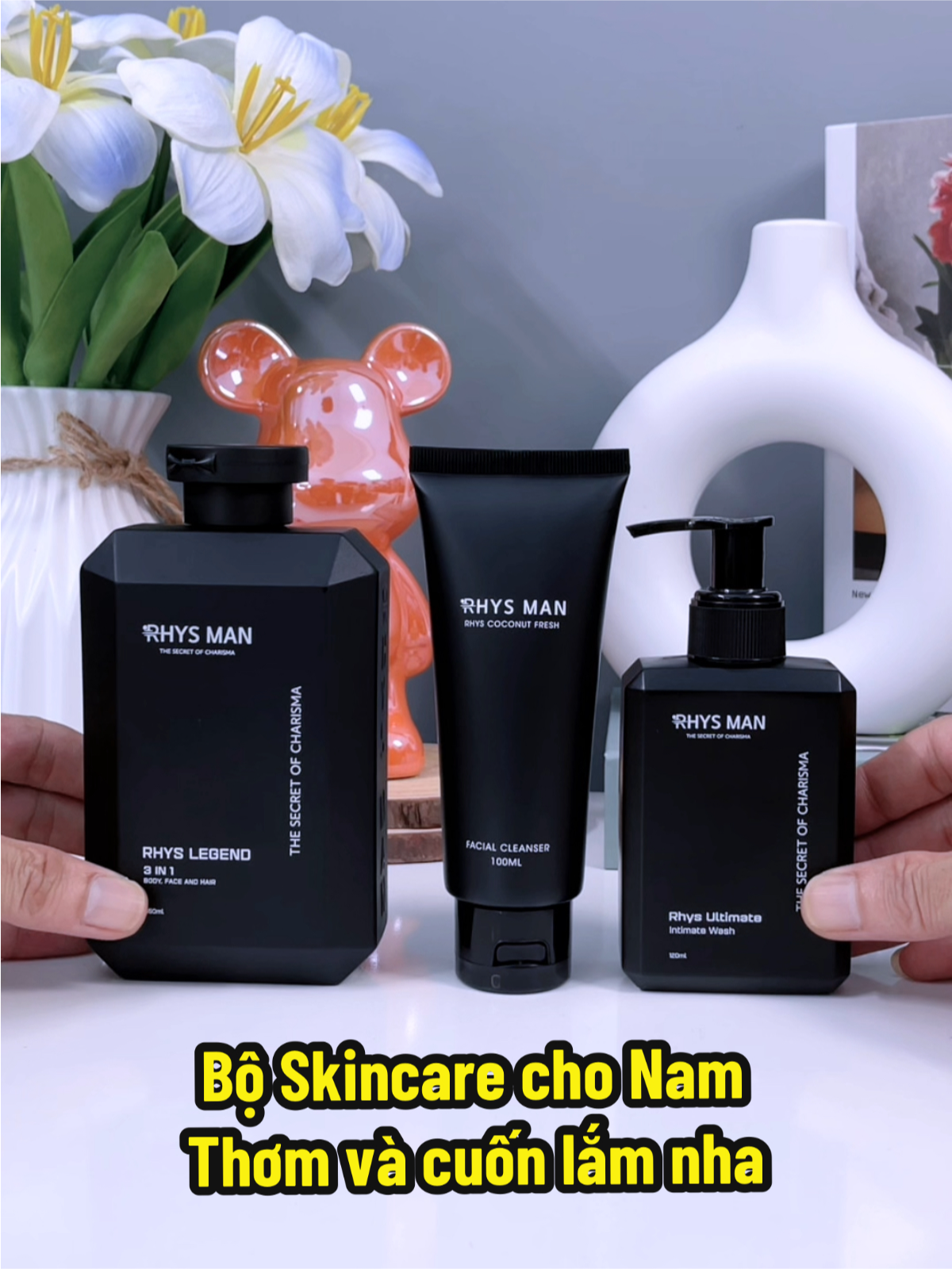 Set đồ giúp các ông con trai nam tính và cuốn hút hơn #combolichlam #quatang #quatangbantrai #skincare #rhysmanchinhhangvn #rhysman