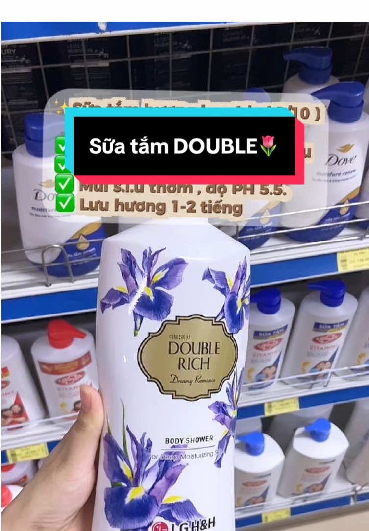 Sữa tắm Double rich đang sale mua 1 + tặng 1 giá 132k, hương nước hoa siu thơm 🌷#mebapreview #suatamdoublerich #suatamnuochoa #viral #xuhuongtiktok 