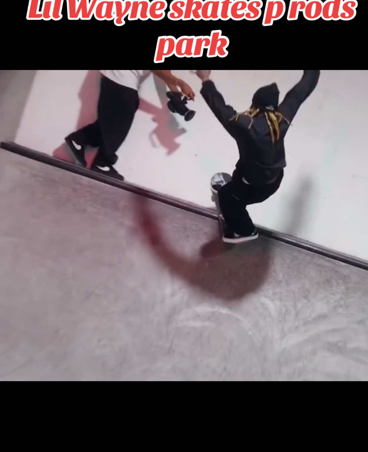 Lil Wayne #Skateboarding P rods indoor private park 