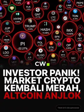 Hari ini market crypto kembali merah, banyak Altcoin yang mengalami penurunan yang cukup dalam. Apakah portofolio kalian aman? #triv #gabrielrey #cryptowave #crypto 