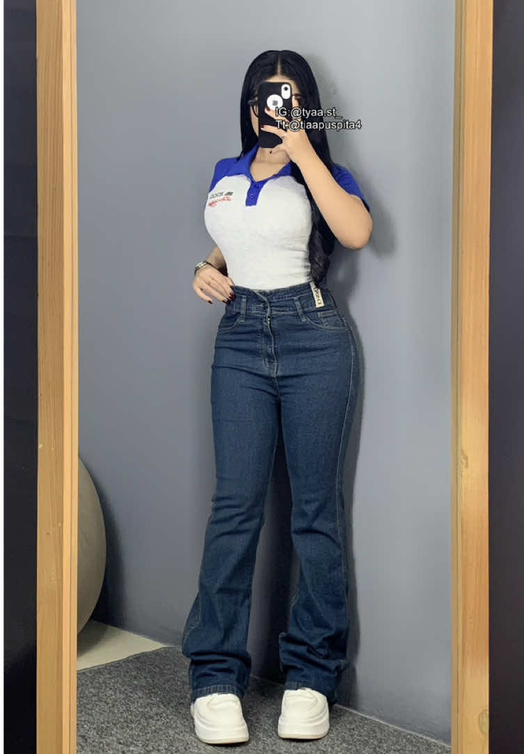🖤 @JINISO JEANS  #jiniso#jinisoemangkeren#highwaistjeans#cutbrayjeans 