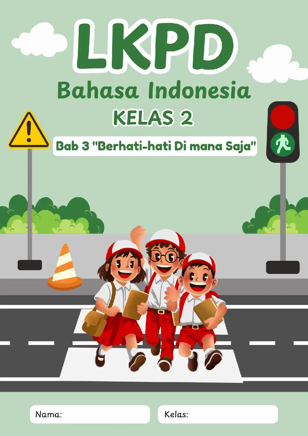 LKPD Bahasa Indonesia Kelas 2 Bab 3 materi penggunaan tanda seru, mengenal cara menyebrang yang benar, teka teki tempat, mengenal rambu rambu di tempat umum, penulisan kata depan di, penggunaan kosa kata baru dan menulis percakapan sederhana.  #lkpd #bahasaindonesia #kelas2 #gurumuda #deeplearning 
