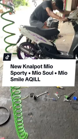 New Knalpot Mio Sporty • Mio Soul • Mio Smile AQILL PERFORMANCE Type Standar Racing ASR-BLACK SERIES #4u #mio #fyppppppppppppppppppppppp #miosporty #mioproper 