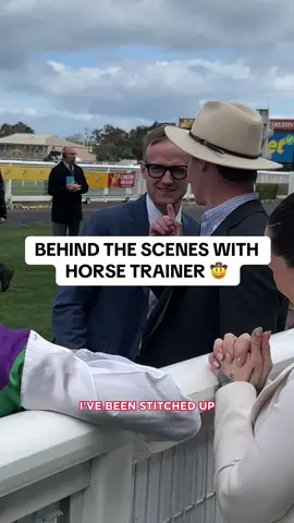 Go behind the scenes with Reece Goodwin… Not just a trainer, but a character of the sport 🤣 #trainer #micdup #behindthescenes #horseracing 