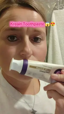 Day 1 of using the Kreain toothpaste and I can tell I'm going to love it!!! I wish my first video would have recorded bc it was a great demonstration!! I will show it again, ASAP!! 😀  #kreain #tiktokshoprestock #creatorsearchinsights #dentalhygiene 