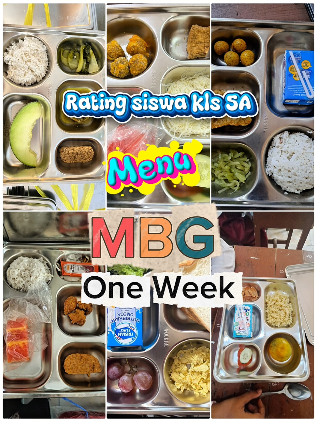 berbagai macam menu MBG - One Week #mbg #makanbergizigratis #gurumuda #gurusd #gurumurid @Kemendikdasmen 