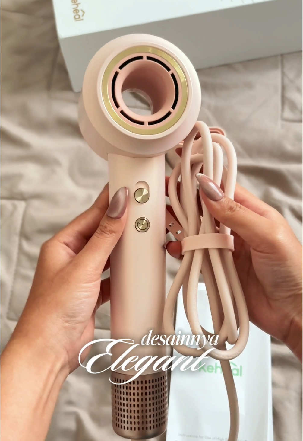 jatuh cinta bgt sm hair dryer @Keheal Indonesia, bener-bener cepet bgt keringin rmbt #hairdryer #highspeed #hairdryerlowwatt #elegant 