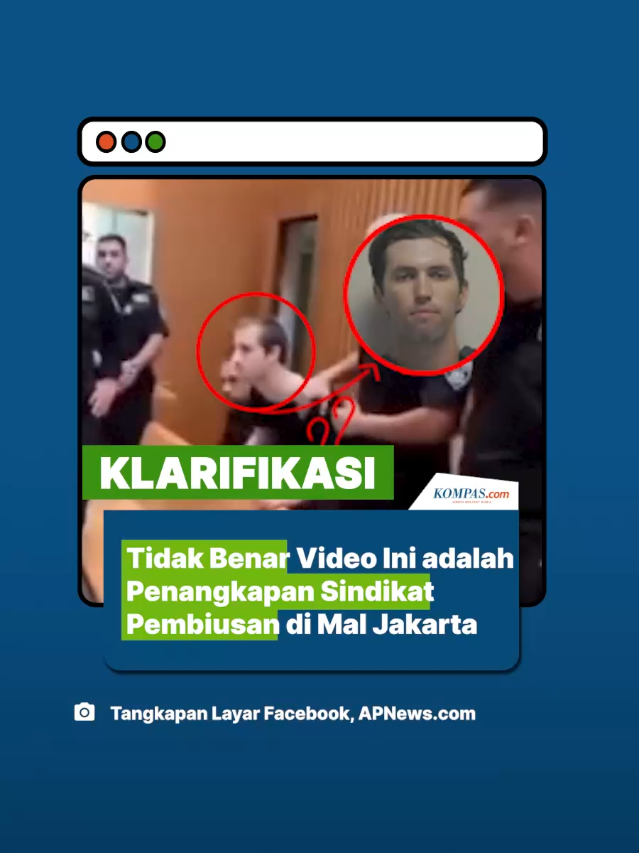 Di media sosial beredar video Tyler Robinson, tersangka pembunuhan aktivis sayap kanan AS Charlie Kirk menghadapi persidangan. Tampak ia digiring polisi, kemudian seorang anak laki-laki memakai baju biru terlihat menangis.  Namun setelah ditelusuri, unggahan tersebut tidak benar dan disebarkan dengan konteks keliru. Simak penjelasan selengkapnya dalam video berikut. Penulis Naskah: Tim Cek Fakta Kompas.com Video Editor: Angelica Sekar Ratnaningrum Produser: Akbar Bhayu Tamtomo Musik: News (1169749) - Hiraoka Kotaro #cekfakta #debunking #klarifikasi #charliekirk #salahkonteks #jernihmelihatdunia  Artikel terkait:  https://www.kompas.com/cekfakta/read/2025/09/17/115500682/-klarifikasi-video-ini-bukan-persidangan-tyler-robinson?page=all#page2