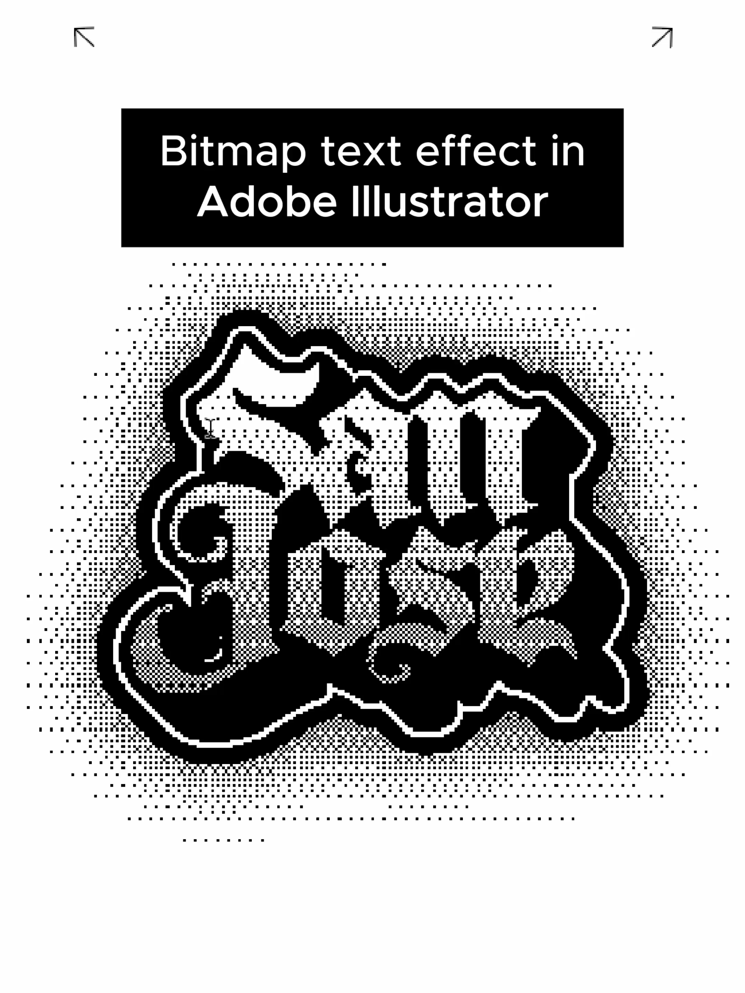 Create this editable bitmap effect in Adobe Illustrator . . . . #adobeillustrator #graphicdesign  #graphicdesigntips #graphicdesigner  graphic design tutorial  #typecity