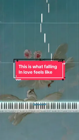 This is what falling in love feels like | tutorial |like/follow-more #pianotok #pianocovers #pianotutorials 