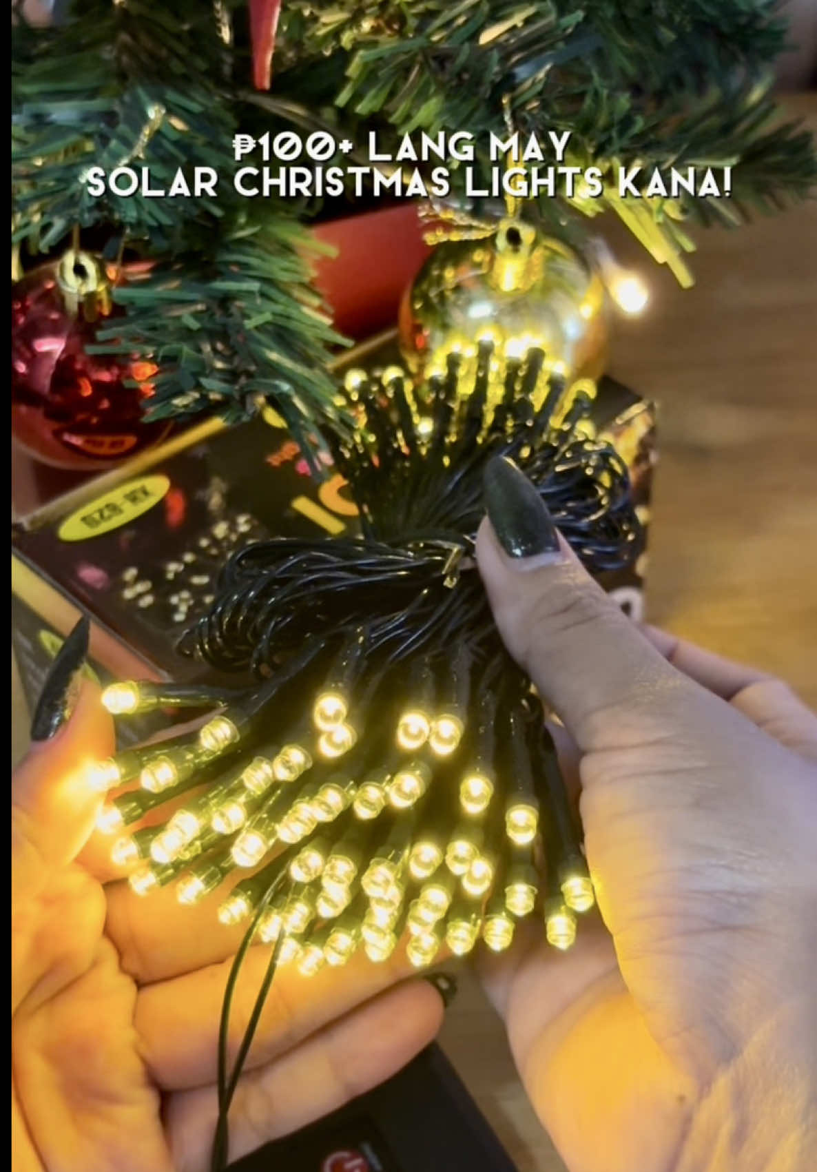 baka mag mahal pa bumili na agad ako habang 100+ palang ang mga solor christmas lights !  #solarchristmaslights #christmaslights #affordablechristmaslights #christmasdecoration 