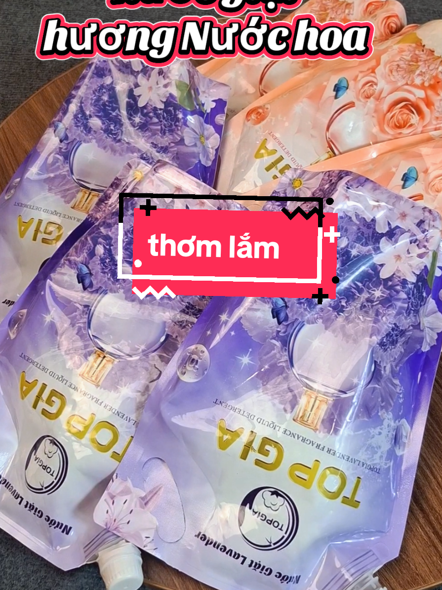 🥰🥰 Combo sạch thơm. 6 túi  ước giặt top gia.  Tích hợp 2 trong 1 giặt xả. lưu hương 72h  #nuocgiat #nuocgiatxa #nuocgiattopgia #nuocgiatthom #xuhuong 