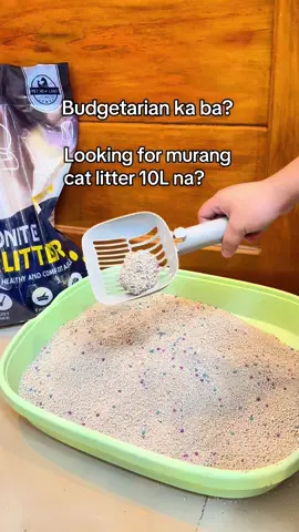 Para sa mga budgetarian furmom na nag hahanap ng affordable cat litter sand #bentonitecatlitter #bentonite #catlitter #catlittersand #catessentials 