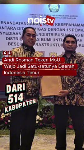 Andi Rosman Teken MoU, Wajo Jadi Satu-satunya Daerah Indonesia Timur Terima Jargas #bupatiwajo #jatgas #ESDM #Wajo #Sulsel           