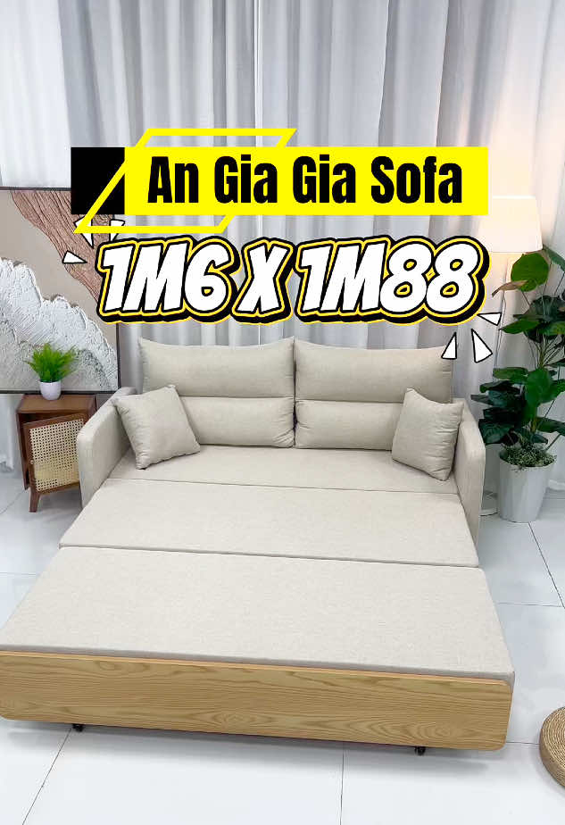 Sofa giường An Gia Gia nhỏ gọn, dễ sử dụng, gấp gọn nhanh, mở ra thành giường chỉ vài giây #sofagiuong #sofagiuonggapgon #angiagia #xuhuong #sofabed 