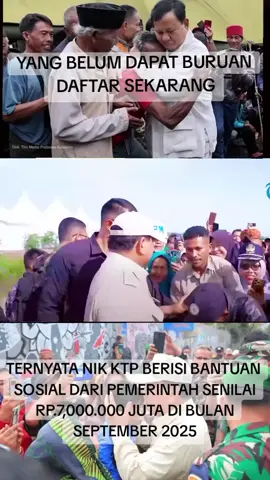 TERNYATA ΝΙΚ ΚΤΡ BERISI BANTUAN SOSIAL DARI PEMERINTAH SENILAI RP.7,000.000 JUTA DI BULAN SEPTEMBER 2025  #bansos #infobansosterbaru #bansos2025 #ktp #fyp