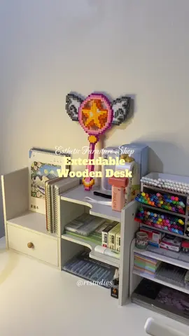 Extendable Wooden Desk @Esthetic Furniture Shop #fyp 