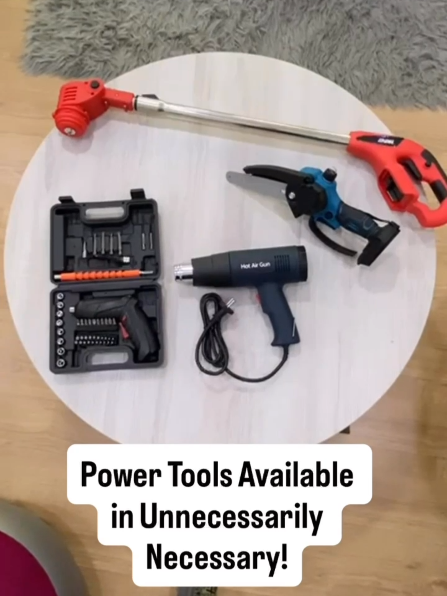 ⚒️ Power Tools for home renovation or cleaning weekend? 🤭 Get our Electric Cordless Screwdriver Set - $28! Small and convenient for easy fix-up. Or our Hot Air Gun - $28 Your go-to tool for DIY heat tasks! Electric Cordless Chainsaw Machine - $48 Cut or trim off any unwanted branches 🌳 Electric Grass Cutter - $58 to clear up the yard for your toddler to play and have an adventure! 🛝 Text us at +673 8623969 to make a purchase! 📲 #Brunei #bruneifyp #fypbrunei #bruneitiktok #brunei #FYP #fyp