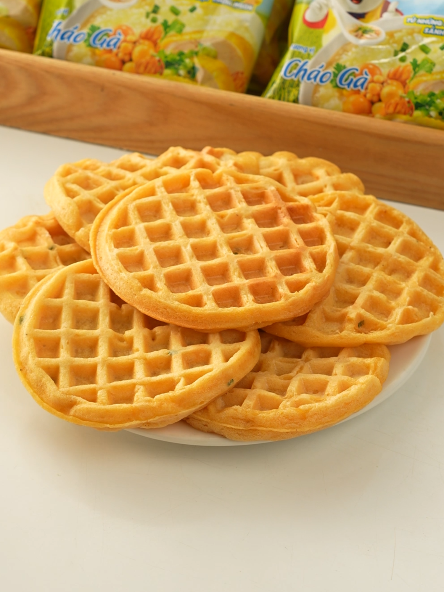 Thử làm bánh bằng cháo ăn liền và cái kết #fyp #ancungtiktok #ChaoGauDo #NenChaoNgon #ThoaSucBienTau