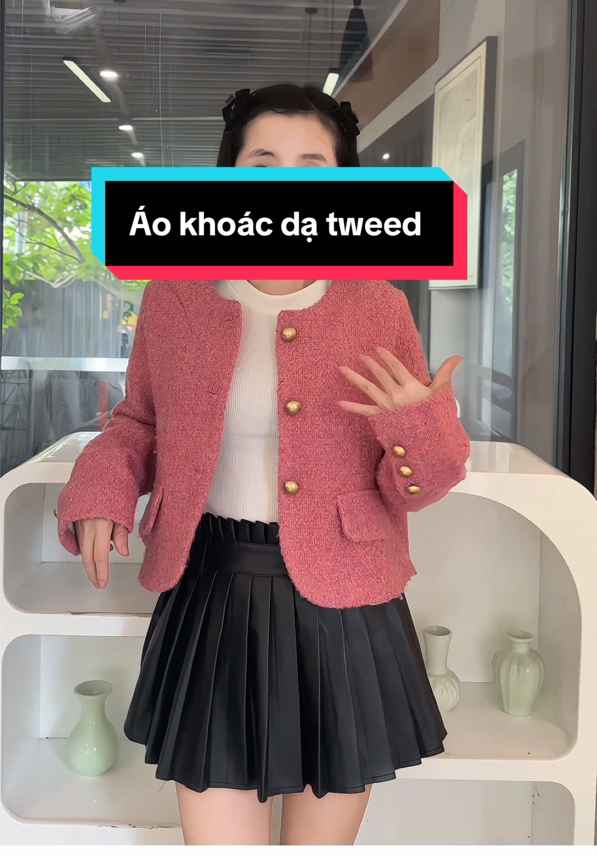 Áo dạ màu hồng xinh xỉu#review #thơitrangnuhottrend #thơitrangnu #viral #áo 