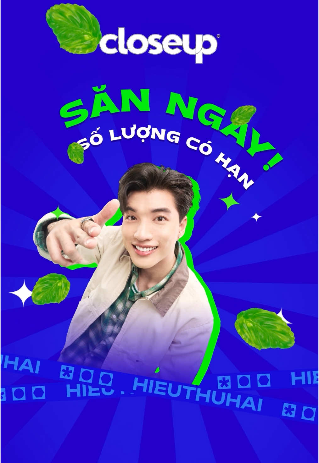 💚 Sinh nhật Đại sứ Closeup, bất ngờ dành riêng cho SUNDAYs! Từ 18/09 – 30/09, cơ hội rinh Giftbox giới hạn CLOSEUP x HIEUTHUHAI có chữ ký độc quyền đang chờ bạn 1️⃣ Lucky Orders: Mua bất kỳ sản phẩm Closeup trên TikTok Shop Unilever Chăm sóc Cá nhân, mỗi ngày sẽ có 26 SUNDAYs được tặng ngay giftbox  🎁 Danh sách công bố trong livestream lúc 19h hôm sau & được update hằng ngày  2️⃣ Livestream Giveaway: Tham gia live @CloseupVietNam, vừa chơi minigame vừa có cơ hội trúng blindbox xinh xỉu hoặc nguyên set quà đặc biệt 💌 3️⃣ Mega Live Countdown: Đừng bỏ lỡ 27-28/09 – deal siêu hời, quà khủng bùng nổ trong đại tiệc sinh nhật HIEUTHUHAI 🎉 ⚠️ Mỗi tài khoản chỉ nhận 1 phần quà/ngày. Nếu trúng nhiều cách, Closeup sẽ gửi phần giá trị cao nhất. 📑 Thể lệ chi tiết xem tại đây: https://drive.google.com/file/d/1Mij0M4D5KEEuYei5KRaXFuJxyWQhCnw6/view 💚 Hội SUNDAYs đã sẵn sàng nhập tiệc chưa? Tham gia ngay để cùng HIEUTHUHAI đếm ngược sinh nhật và gom quà xịn hết nấc!  #Closeup #HIEUTHUHAI #SUNDAYS #HợpTáccùngUnilever #TàitrợbởiUnileverViệtNam