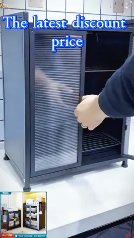 Dish Rack Kitchen Storage CabinetDish Drainer With Cover Dust-Proof 2/3 tiersPlate Organizer Bowl Steel #dishcabinet #dishrack #kitchencabinet#cabinet