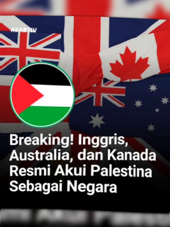 akhirnya inggris,kanda,dan Australia mengakui Palestina sebagai negara mengikuti 150 negara lainya#palestina #inggris#austalia#kanada#fypシ゚ 