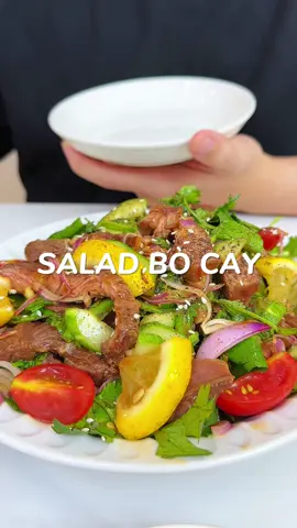 Salad bò kiểu thái thơm cay lạ miệng #salad #LearnOnTikTok #nauandelam #vanmonngonbungvi #thomcaybungvi